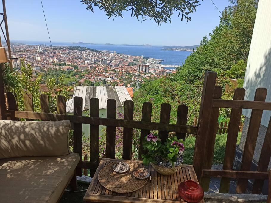 Acogedora Casa Con Vistas Panoramicas De Vigo Villa Buitenkant foto