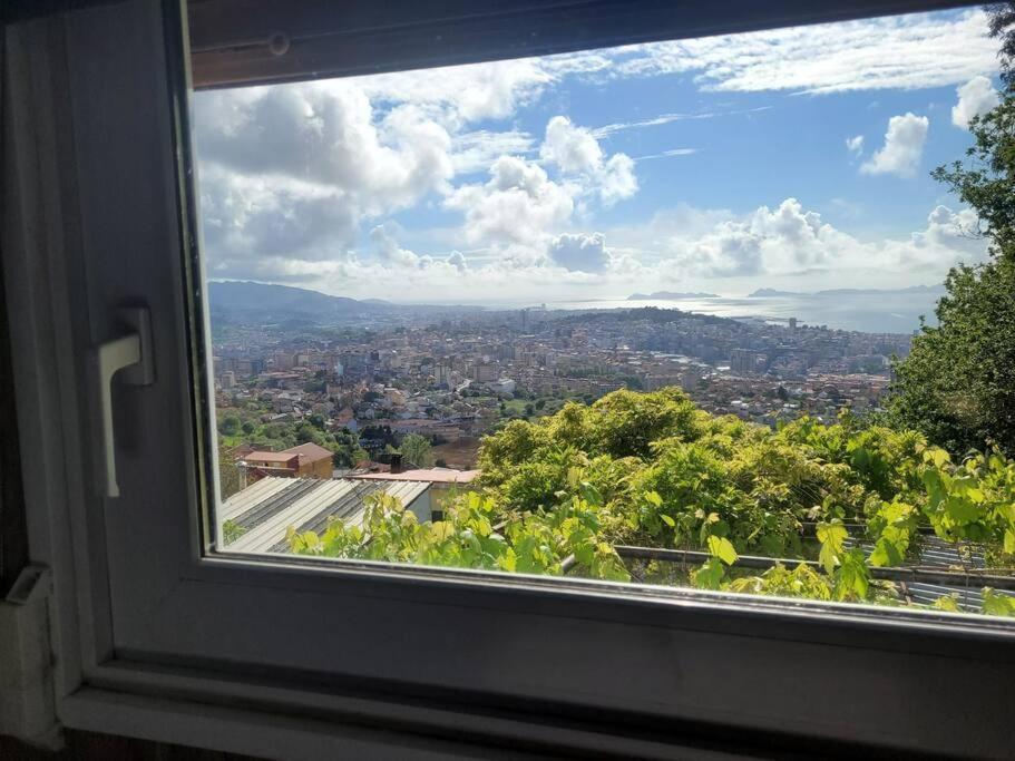 Acogedora Casa Con Vistas Panoramicas De Vigo Villa Buitenkant foto